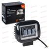Фара с/диод 30W 12-24V прямоугольная четкая свет граница+обод (120х126х65) PRO  AIRLINE