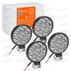 Фара с/диод круглая  9 LED направленный свет 9W (83х83х22) 12V (4 шт) STANDART AIRLINE