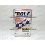 Масло ДВС ROLF 5W30  SN/CF GT 4 л (4 шт), Емкость: 4 л