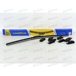 Щетка стеклоочистителя (580мм/23'') PREMIUM бескаркасная 8 переходников Goodyear