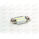 Лампа с/диод салон 36 мм 12В 5 Ватт белая 6SMD с радиатор (уп.10шт) Nord Yada