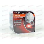 Лампа галоген 12В H1 55 Ватт P14 5s Night Breaker Silver (2 шт) +100% OSRAM