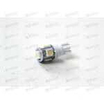 Лампа с/диод 12В T10-5 W5W 5SMD габарит белая AV