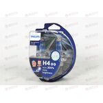 Лампа галоген 12В H4 60/55 Ватт P43t +200% Racing Vision GT200 (2 шт) Philips