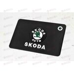 Коврик торпеды (20*13 см) SKODA (черный) AV