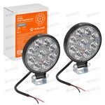 Фара с/диод круглая 9 LED направленный свет 9W (83х83х22) 12V (2 шт) STANDART AIRLINE