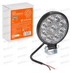 Фара с/диод круглая 9 LED направленный свет 9W (83х83х22) 12V. STANDART AIRLINE