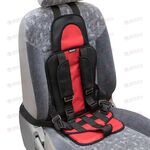 Автокресло детское Подрастай-ка бескаркасное красное 9-36кг, 8 месяц-12 лет SKYWAY
