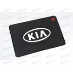 Коврик торпеды (20*13 см) KIA новый логотип (черный) AV