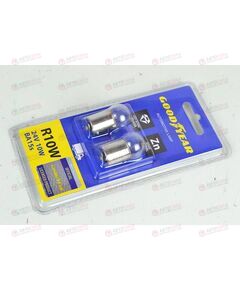 Лампа 24В 10 Ватт (цоколь) R10W (блистер 2шт.) BA15S Goodyear