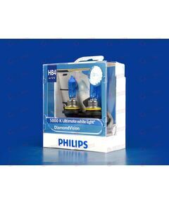 Лампа галоген 12В HB4/9006 60 Ватт P22d DIAMOND VISION 5000K (пласт/кор 2 шт) Philips