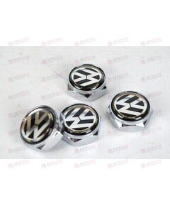Болт крепления номерного знака VOLKSWAGEN металлик (4 шт) AV