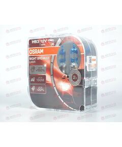 Лампа галоген 12В HB3/9005 60 Ватт P20d Night breaker laser +150% (пласт/кор 2 шт) OSRAM