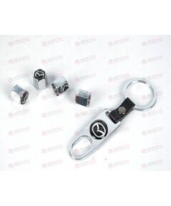 Колпачок золотника хром MAZDA с брелком (4 шт) AV