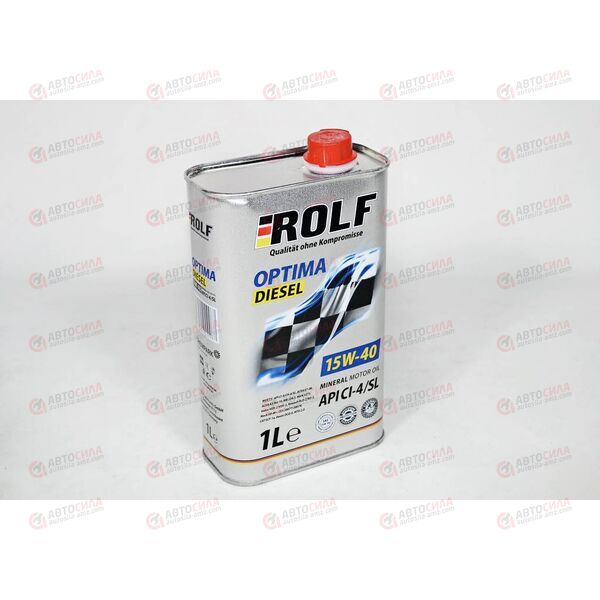 Масло ДВС ROLF 15W40 CI-4/SL Optima Diesel 1 л, Емкость: 1 л.