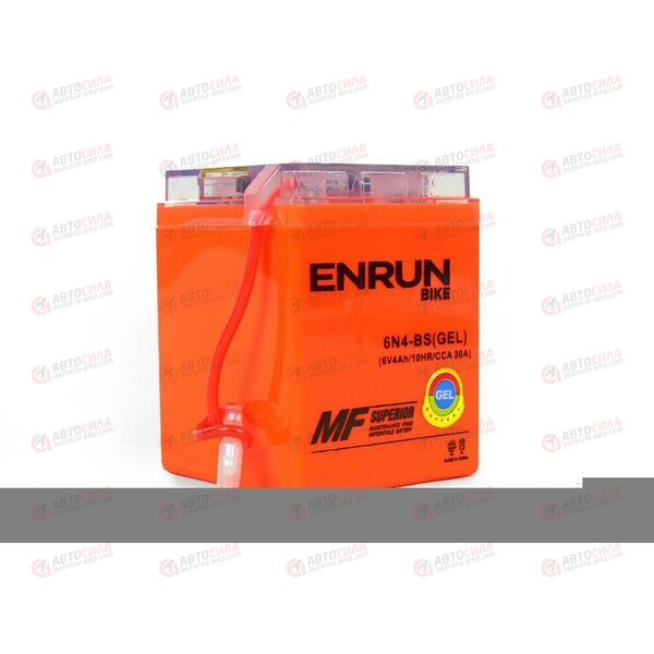 АКБ ENRUN MOTO 6V/4Ah (L+) (MF) (I-GEL) (пт 30) (6N4-BS) (71x71x93) (1шт, уп.20 шт)