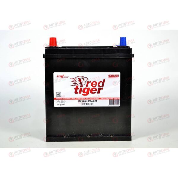 Аккумулятор 40VL RED TIGER ASIA (L+) (1) SMF т. кл. (пт 330)(187х127х220) ТУРЦИЯ, изображение 2