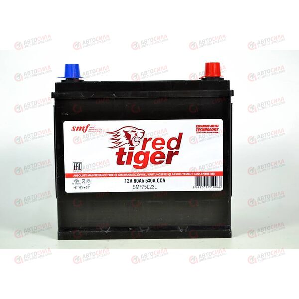Аккумулятор 60VL RED TIGER ASIA (R+) (0) SMF (пт 530)(232х173х220) ТУРЦИЯ, изображение 2