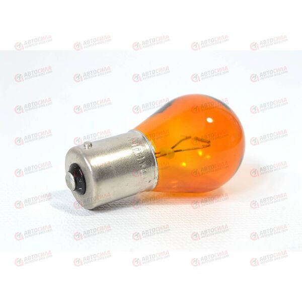 Лампа 12В 21 Ватт (цоколь) AMBER (указателя поворотов) (смещенные усы) Narva, изображение 2