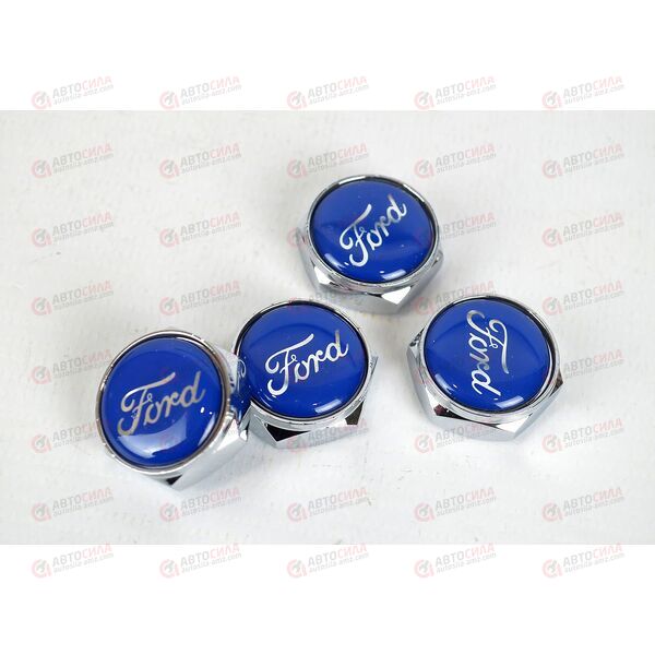 Болт крепления номерного знака FORD металлик (4 шт) AV